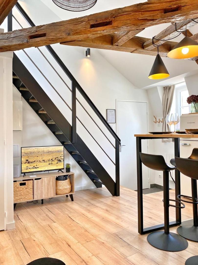 Le Repere Des Sommeliers - Sejour A Auxerre Appartement Buitenkant foto